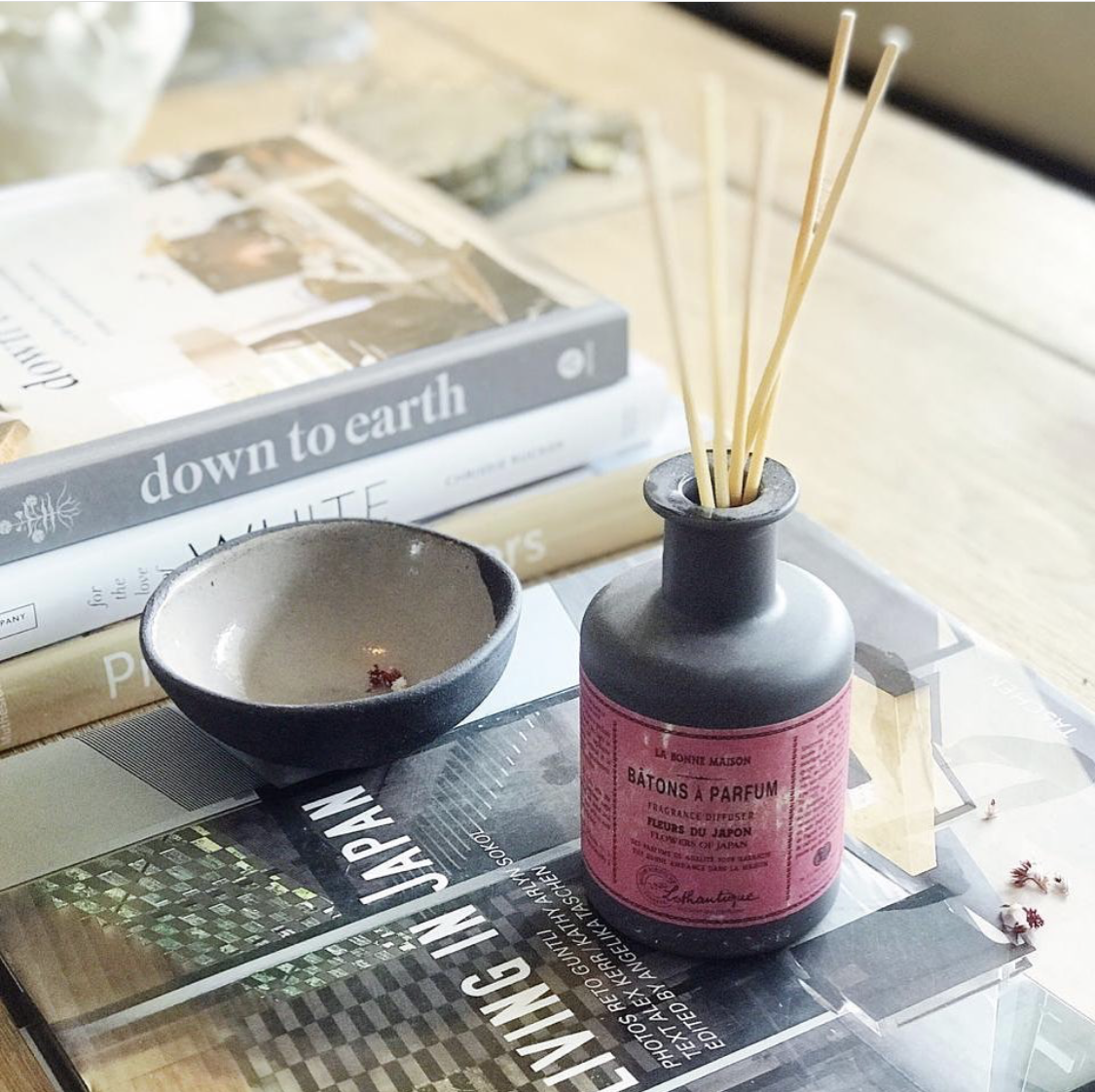 Lothantique Flowers of Japan Reed Diffuser 200 ml in a supplier-styled setting