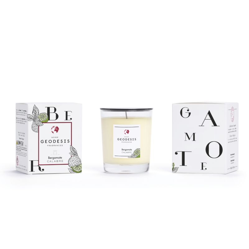 Geodesis Bergamot Candle 180 g with presentation box