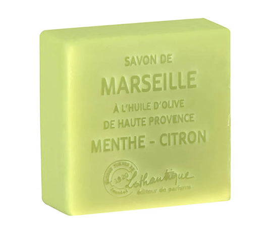 Les Savons de Marseille 100g Soap Mint-Lemon — authentic product packshot